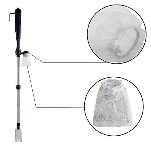 Aquarium Filter Bag Cleaner Replacement Filter Bags Battery-Powered Gravel