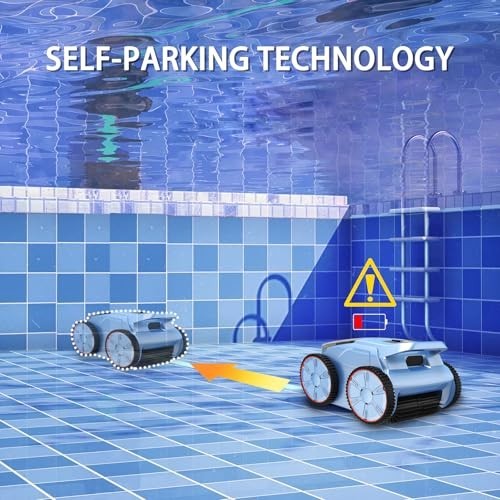 SAT20 Cordless Robotic Pool Cleaner 180 Mins Runtime Auto Vacuum Up to 2000