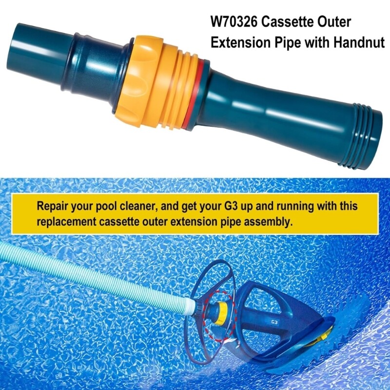 Pool Cleaner Extension W70326 Replacement Part for Home and Commercial Use