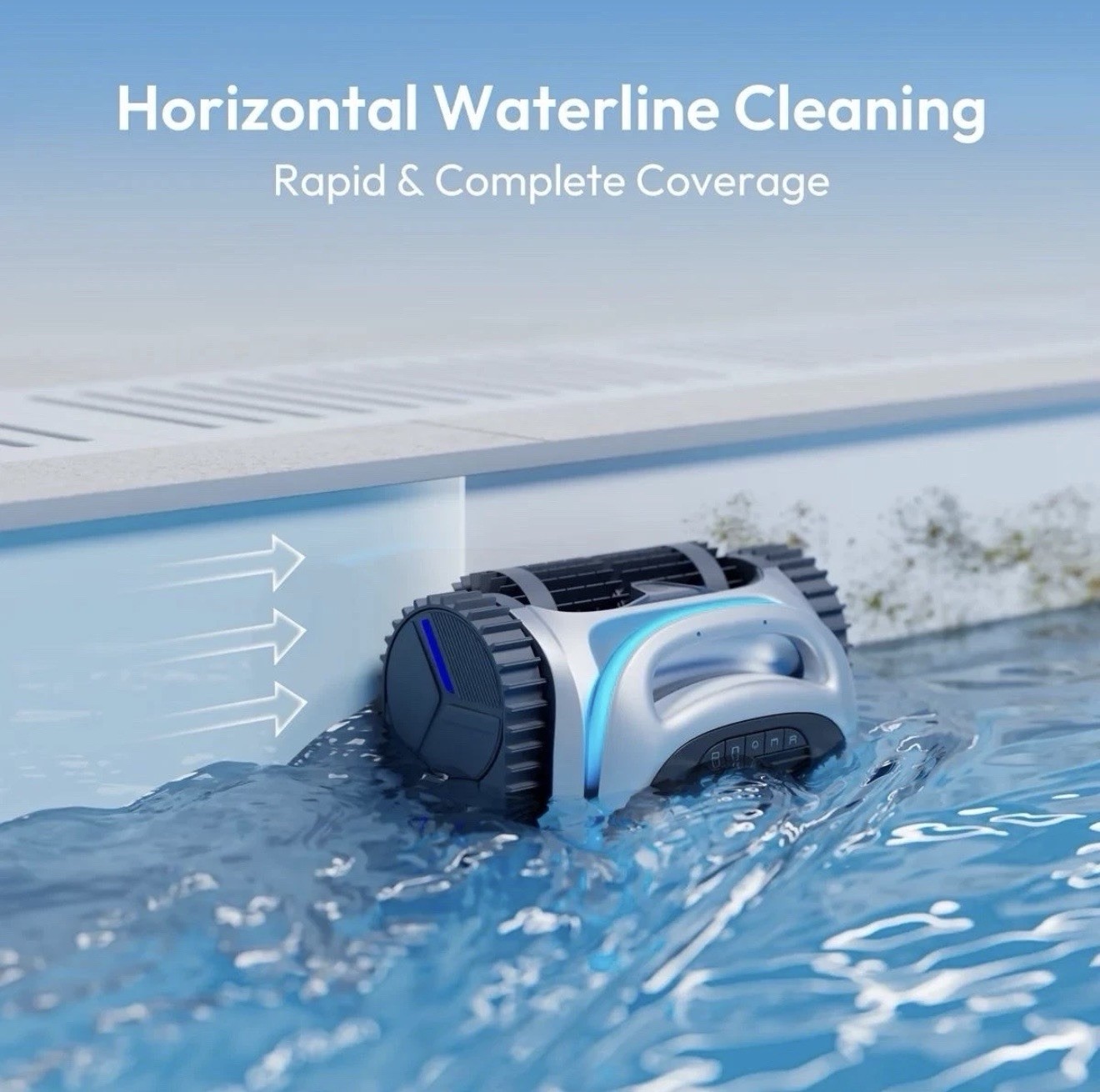 Bublue C20H Robotic Pool Cleaner Hybrid Corded/Cordless, 5200mAh, 2906 GPH, AI …