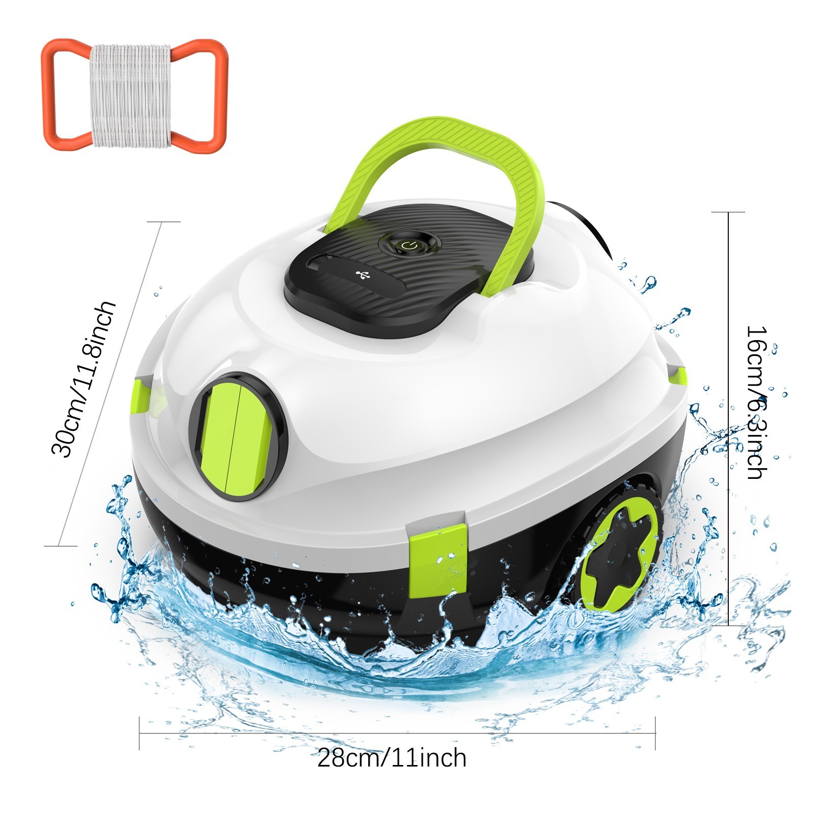 Robotic Pool Cleaner INSE Y10，39000pa Strong Suction