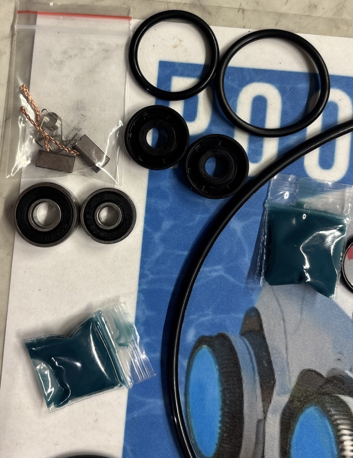 Full Gearbox Impeller Motor 5500026 Repair Kit With Seals Diverter MAYTRONICS