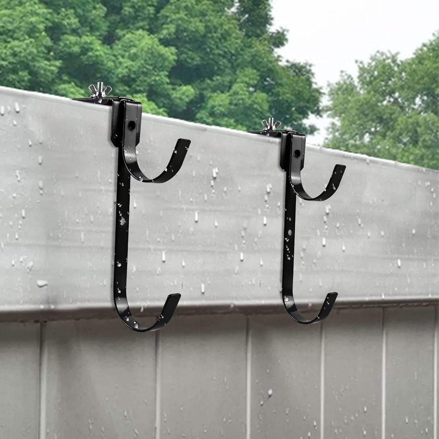Adjustablehooks Pool Poles Hanger, Fence Hooks Hang Pool Accessories/Skimmers/Le