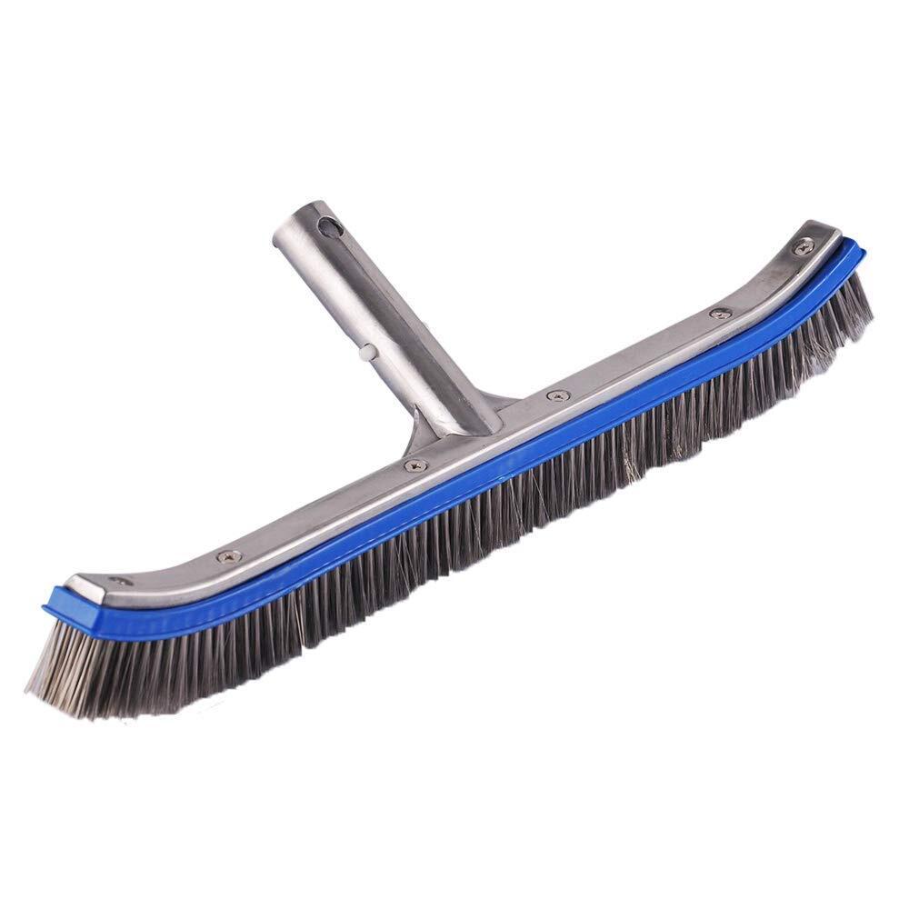18 Inch Heavy Duty Swimming Pool Brush for Cleaning Pools Walls Tiles Floors