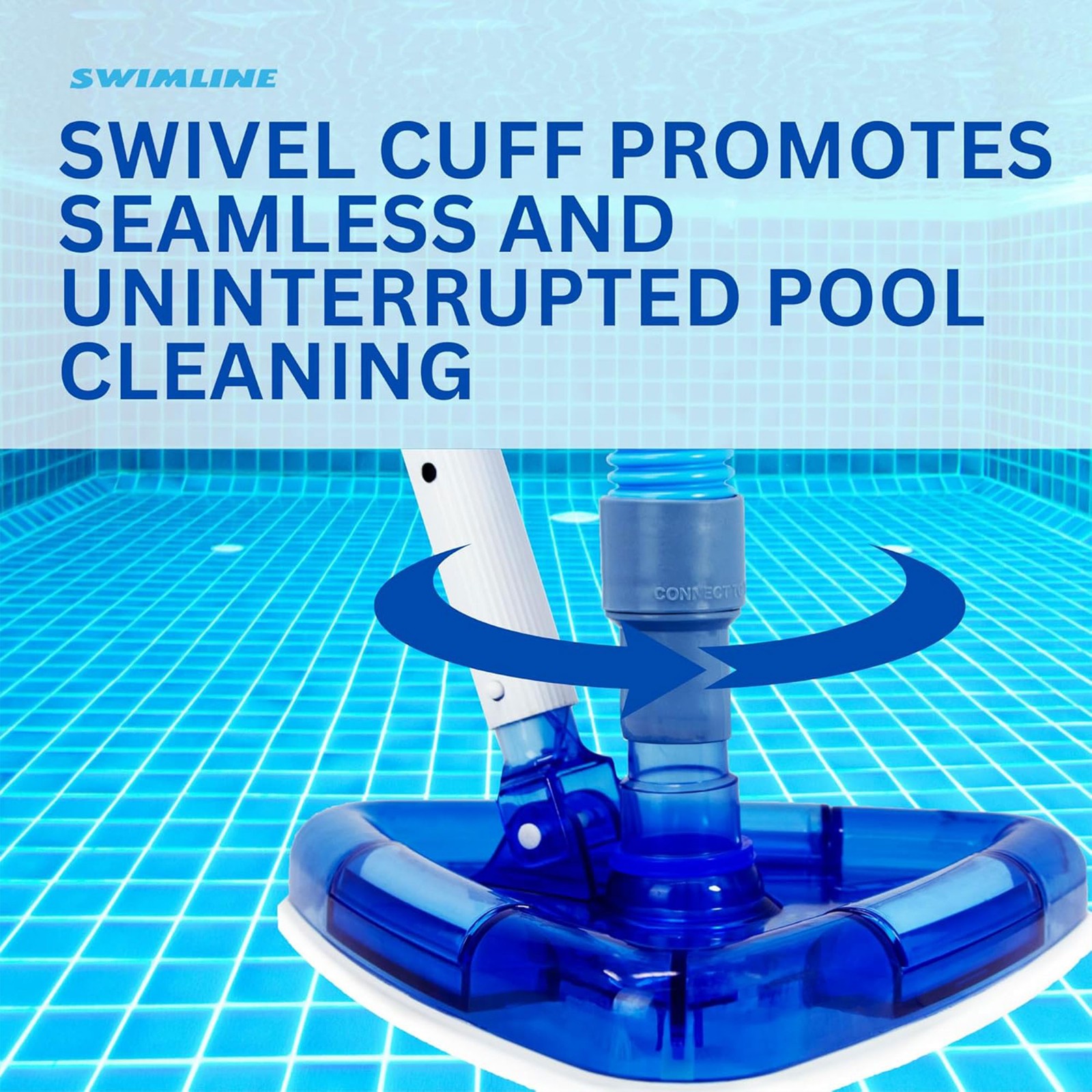 Swimline HydroTools 50’ Premium Spiral Wound Pool Vacuum Hose (Open Box)