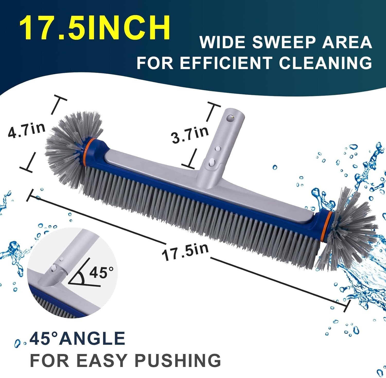 360° Pool Brush Head – Inground/Above Ground