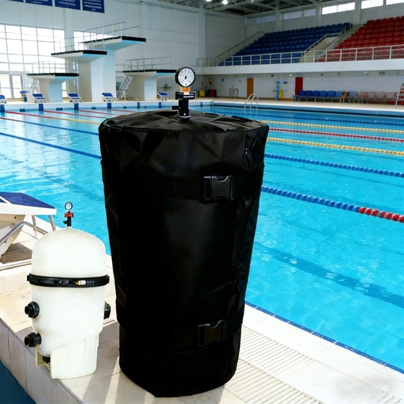 Firm 600D PVC Pool Filter Cover Offers Ongoing Defense For Your Equipment