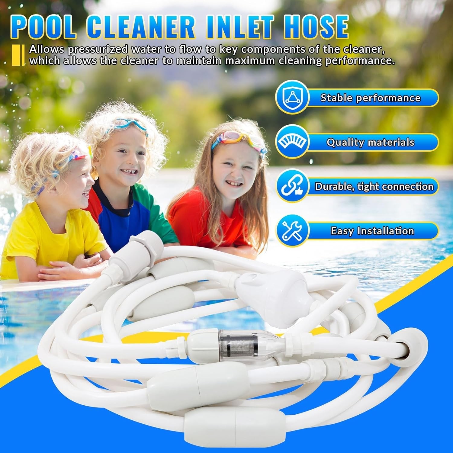 Pool Cleaner Feed Hose Replacement for Polaris 280, 380, 180, 3900