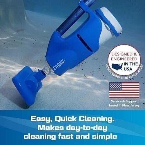 POOL BLASTER Cordless Rechargeable Pool Vacuum for Hut Tubs, Above Ground and…