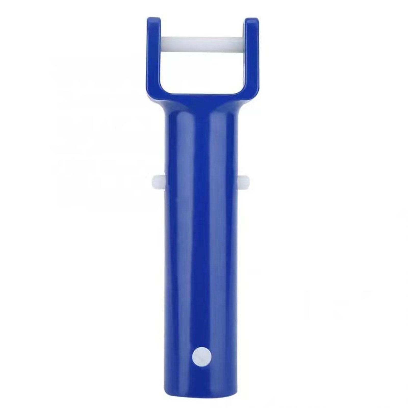 4Pcs Pool Vacuum Head Handle Durable Portable Pool V Shape Clip Brush Head