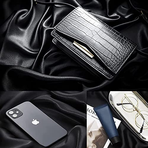 Satin Photography Background Silk – Glossy Fabric Cloth – 150 x 100 cm – Black
