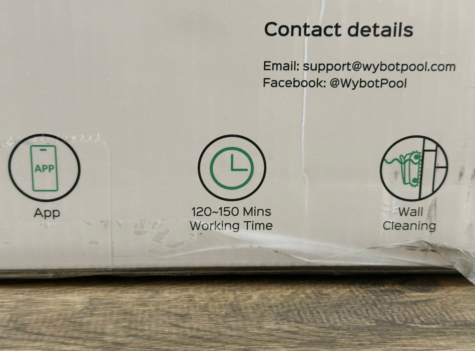 WYBOT C1 Robotic Pool Vacuum for Inground Pools *OPEN BOX – NEW* 150 min Runtime