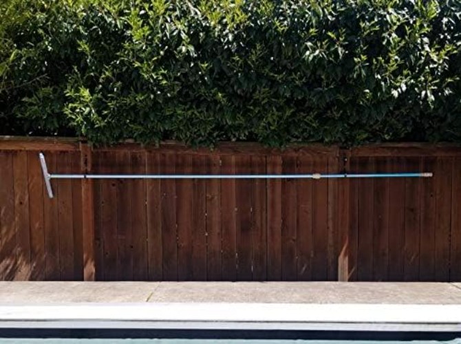 Pool Pole Hanger 4pc Black Aluminium Holder Set by , Ideal Hooks for Telesco…