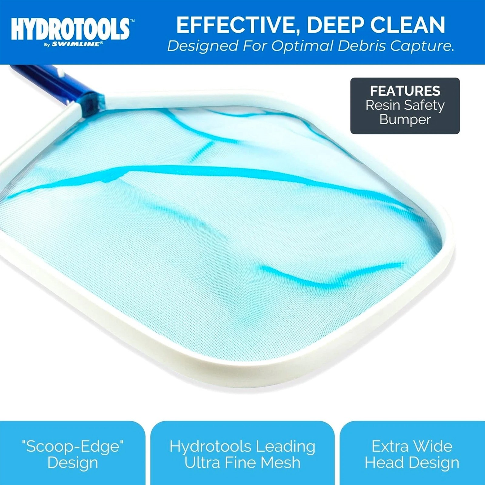 Swimline Hydrotools Premium Aluminum Leaf Skimmer Net 8028