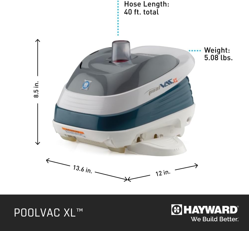Hayward W32025ADC PoolVac XL Suction Pool Cleaner for In-Ground Gunite Pools..