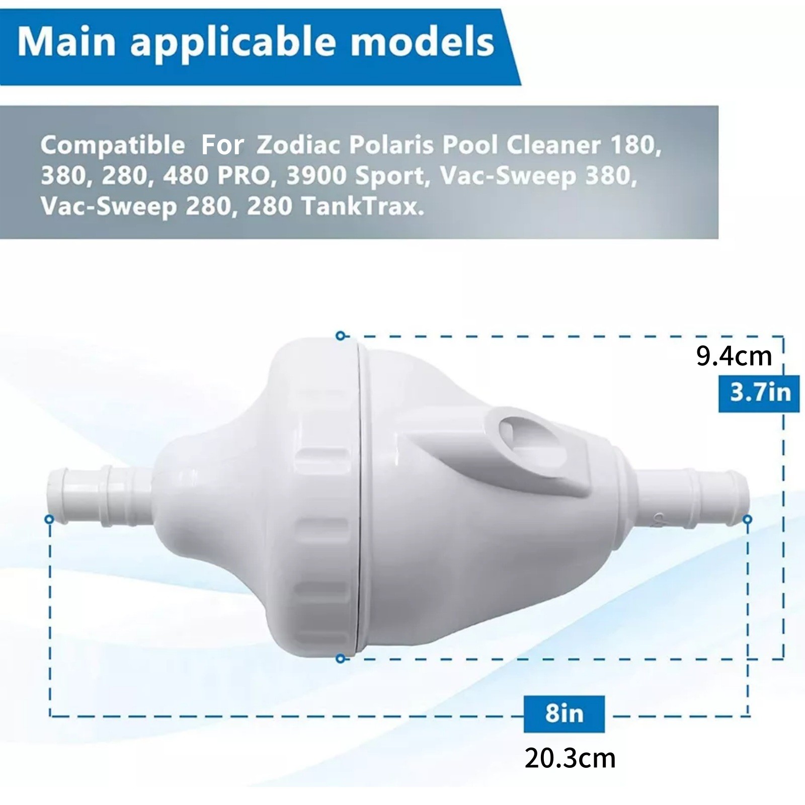 For Polaris Pool 180 280 380 480 Pool Cleaner G52 Backup Valve Replacement