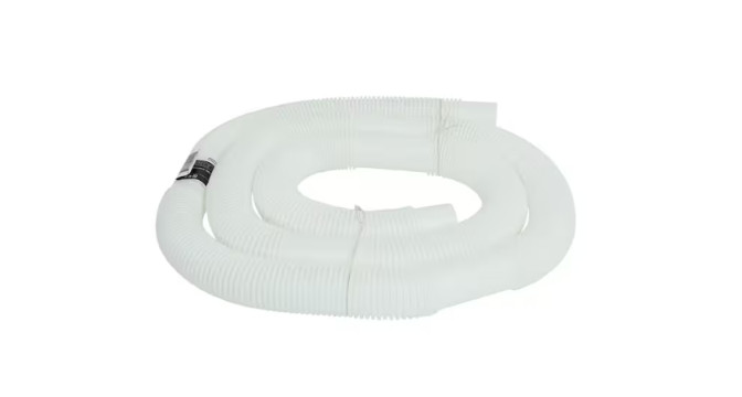 1-1/8 in ID x 6 ft Polyethylene Bilge and Pump Hose White Marine Discharge