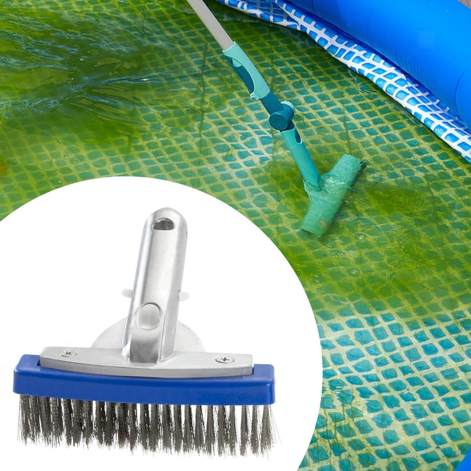 5inch Pool Brush Heavy Duty Aluminium Handle for Wall Tile Floor Corners