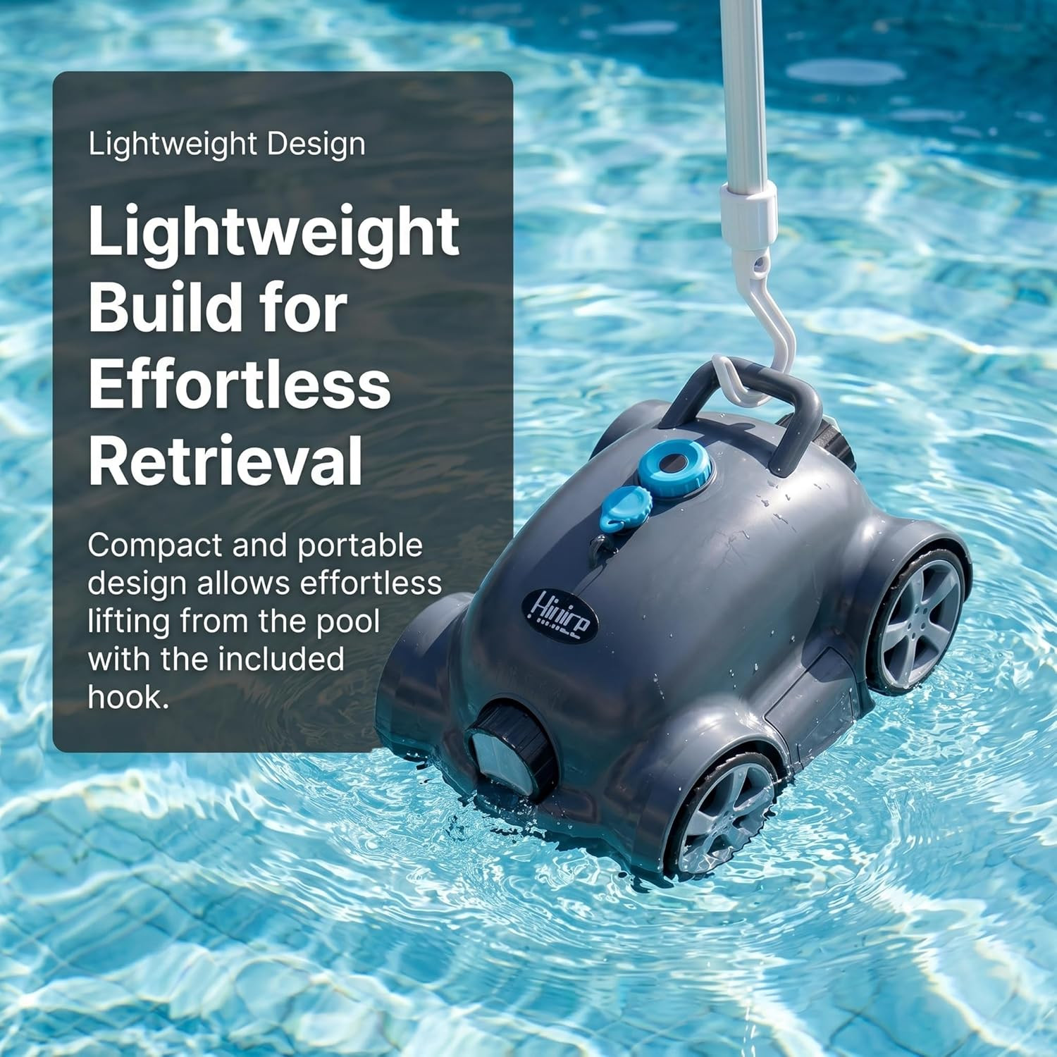 Cordless Robotic Pool Cleaner,Automatic Pool Vacuum Robot for In-Ground/Above Gr