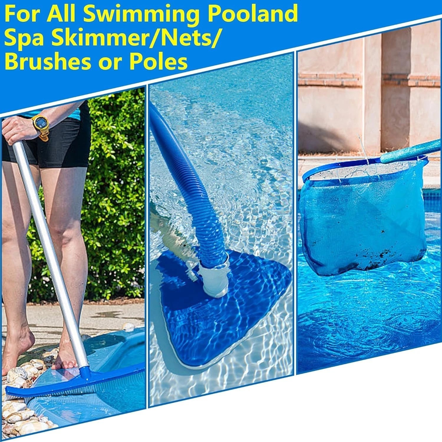 Compact Stainless Steel V-Clips – Universal Design for Pool Tools & Equipment