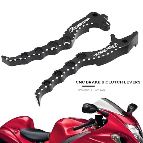 Pair of CNC Aluminum Brake & Clutch Levers for 1999-2020 Hayabusa GSX1300R –