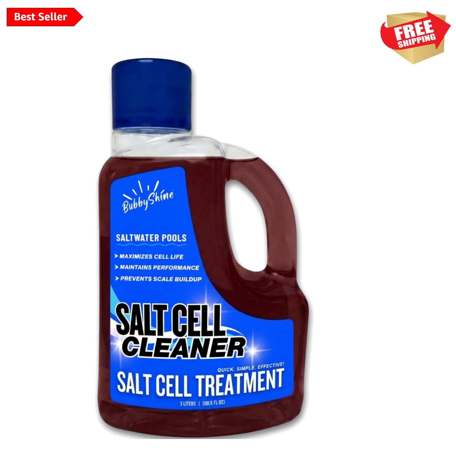 3L Salt Cell Cleaner for Saltwater Pools – Supports SWG Performance & Cleaning
