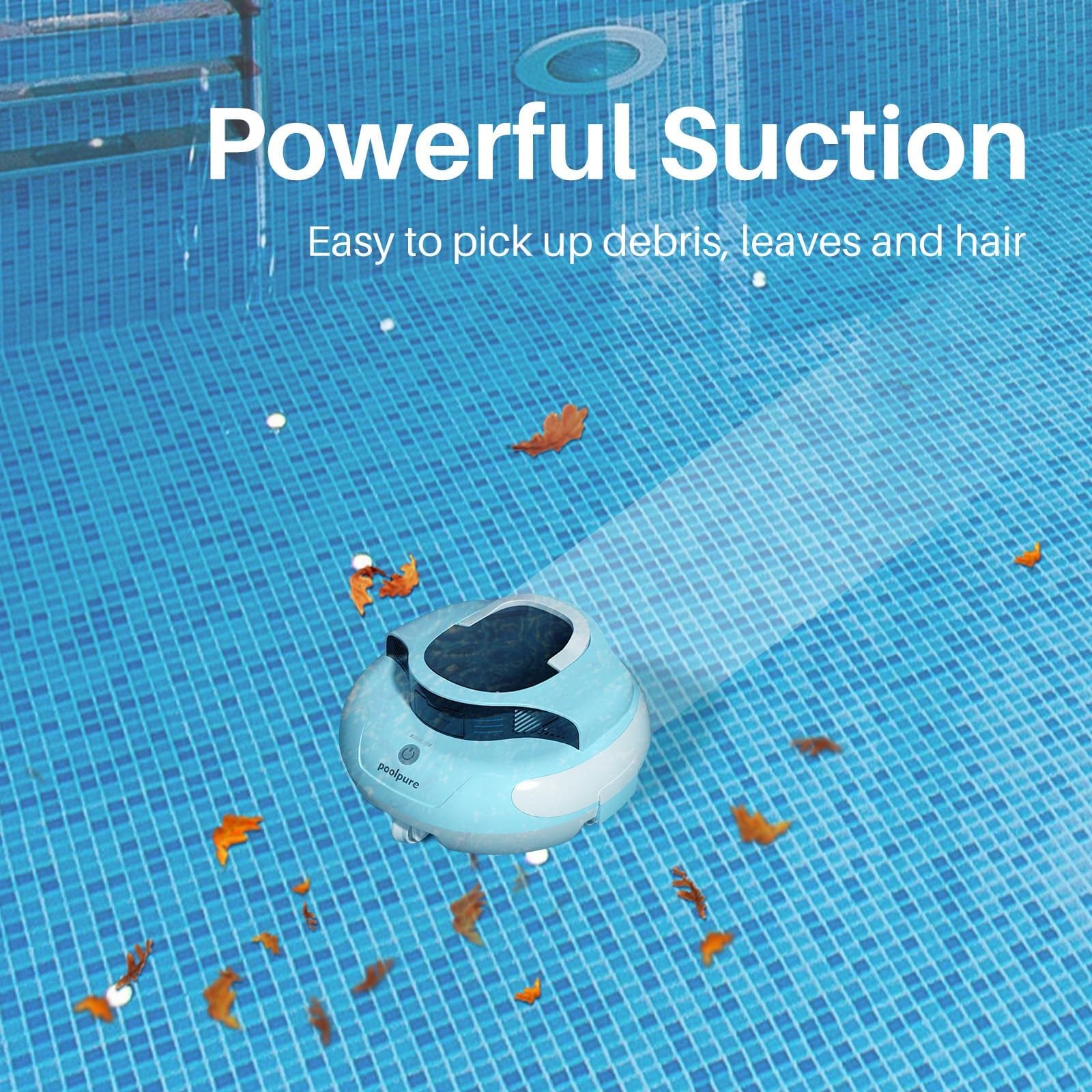Poolpure Aquaguard Se Ii 2025 Upgrade Cordless Robotic Pool Cleaner 120-Min