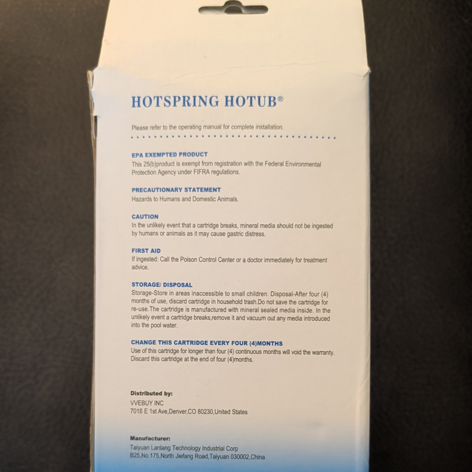 3 pk. HOTSPRING HOTUB Spa Mineral Stick ,Zinc Minerals Ion Filter Cartridge