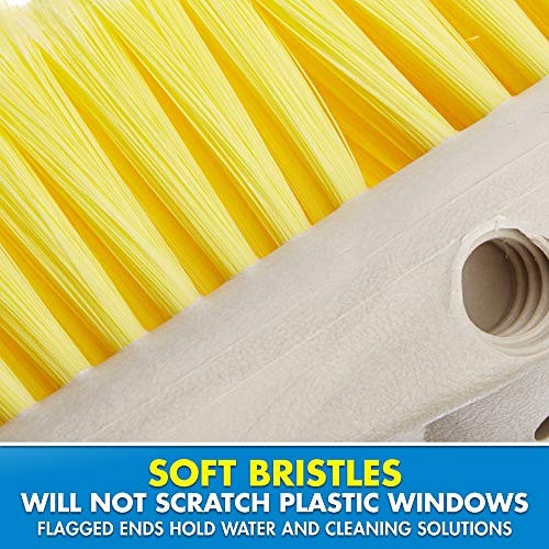 8&Prime; Durable Cleaning Brush – Soft, High-Density Star Standard 8&Prime; Brush Yellow