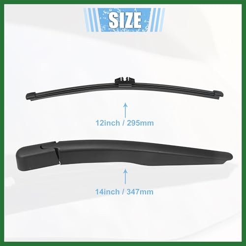 Rear Windshield Wiper Blade Arm Set Back Wiper Assembly Replacement Fit for