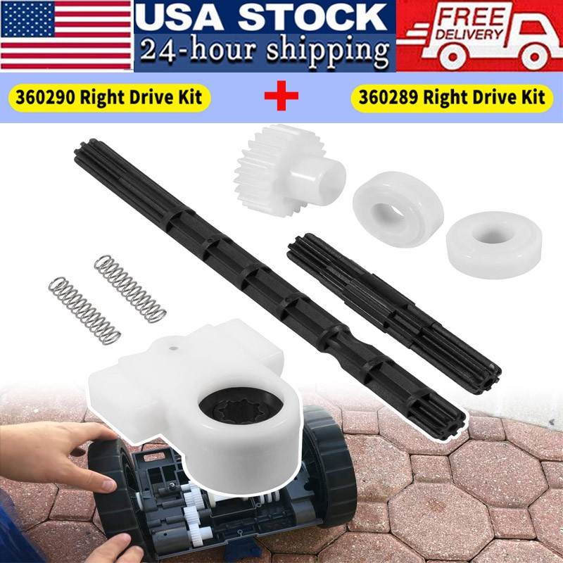 360289+360290 Right & Left Drive Axle Kit for Pentair Rebel Warrior Rebel Pool
