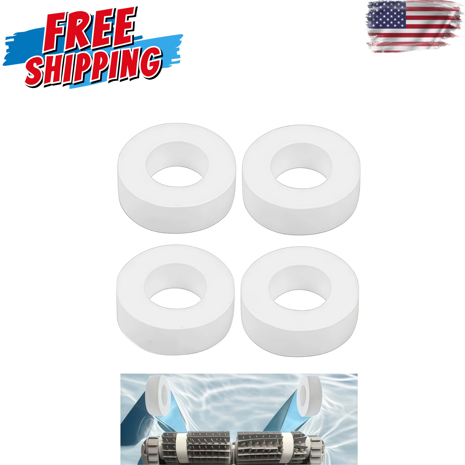 4 Pack 6101611-R4 Climbing Rings for Maytronics Dolphin Pool Cleaners
