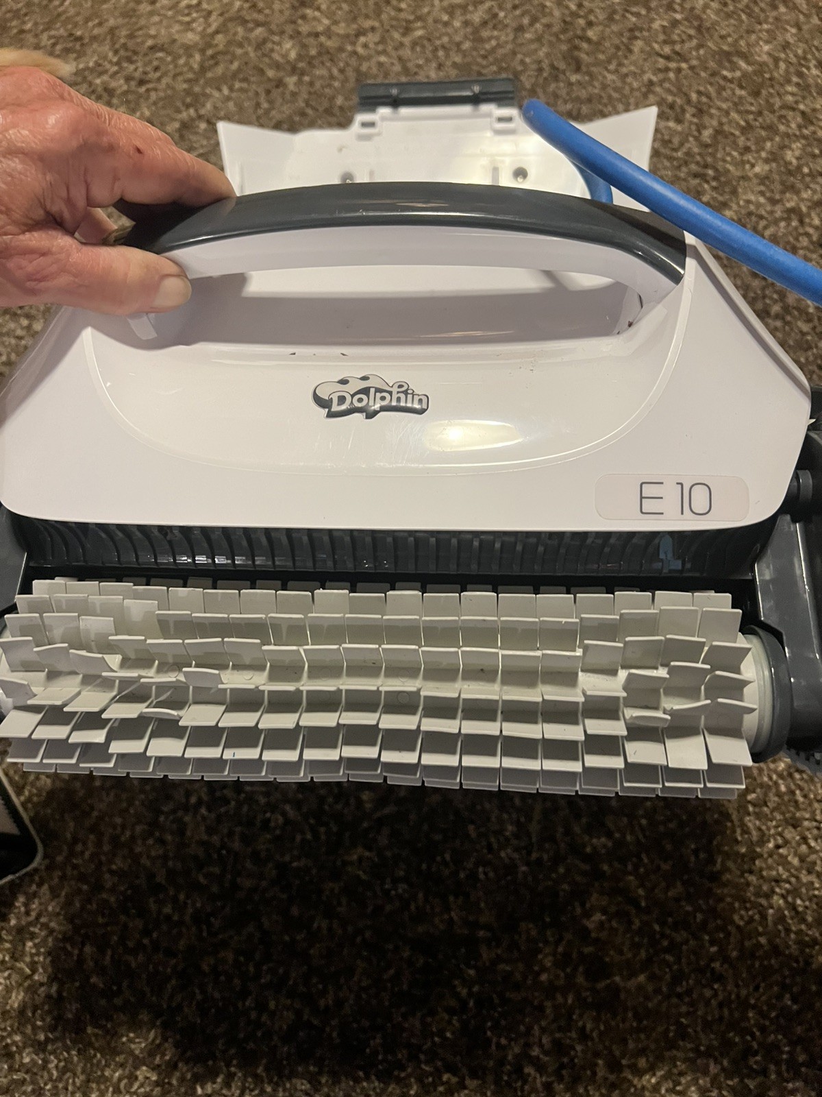Dolphin E10 Automatic Robotic Pool Vacuum Cleaner, Active Scrubber Brush,