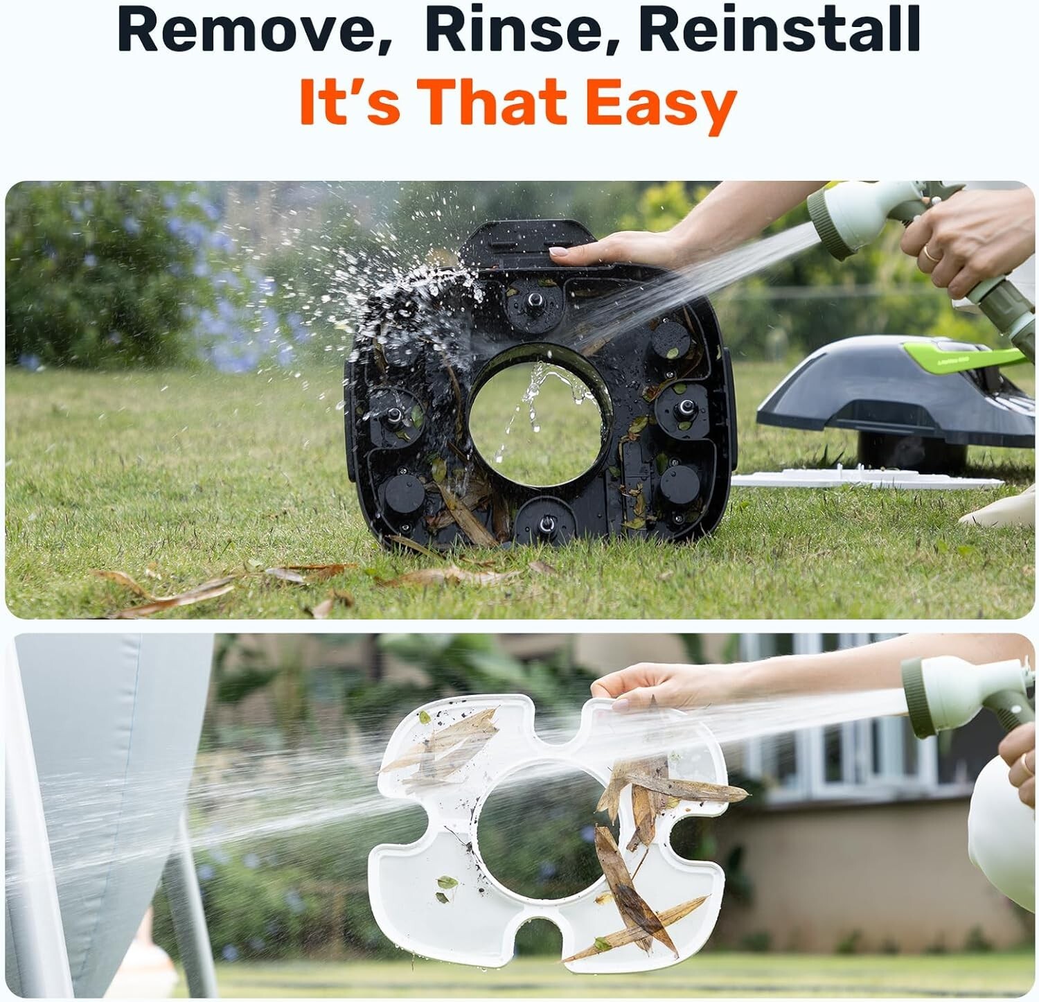 90 Min Cordless Robotic Pool Cleaner Automatic Vacuum Pools to 860 Sq ft, 1822