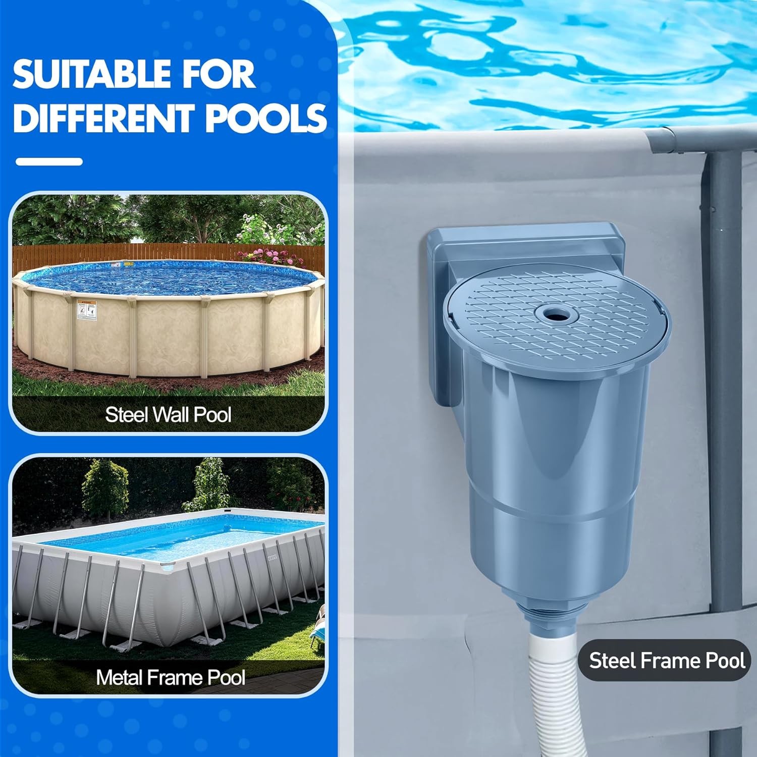 through Wall Skimmer for above Ground Pool, Heavy Duty Wall Mount Pool Skimmer K