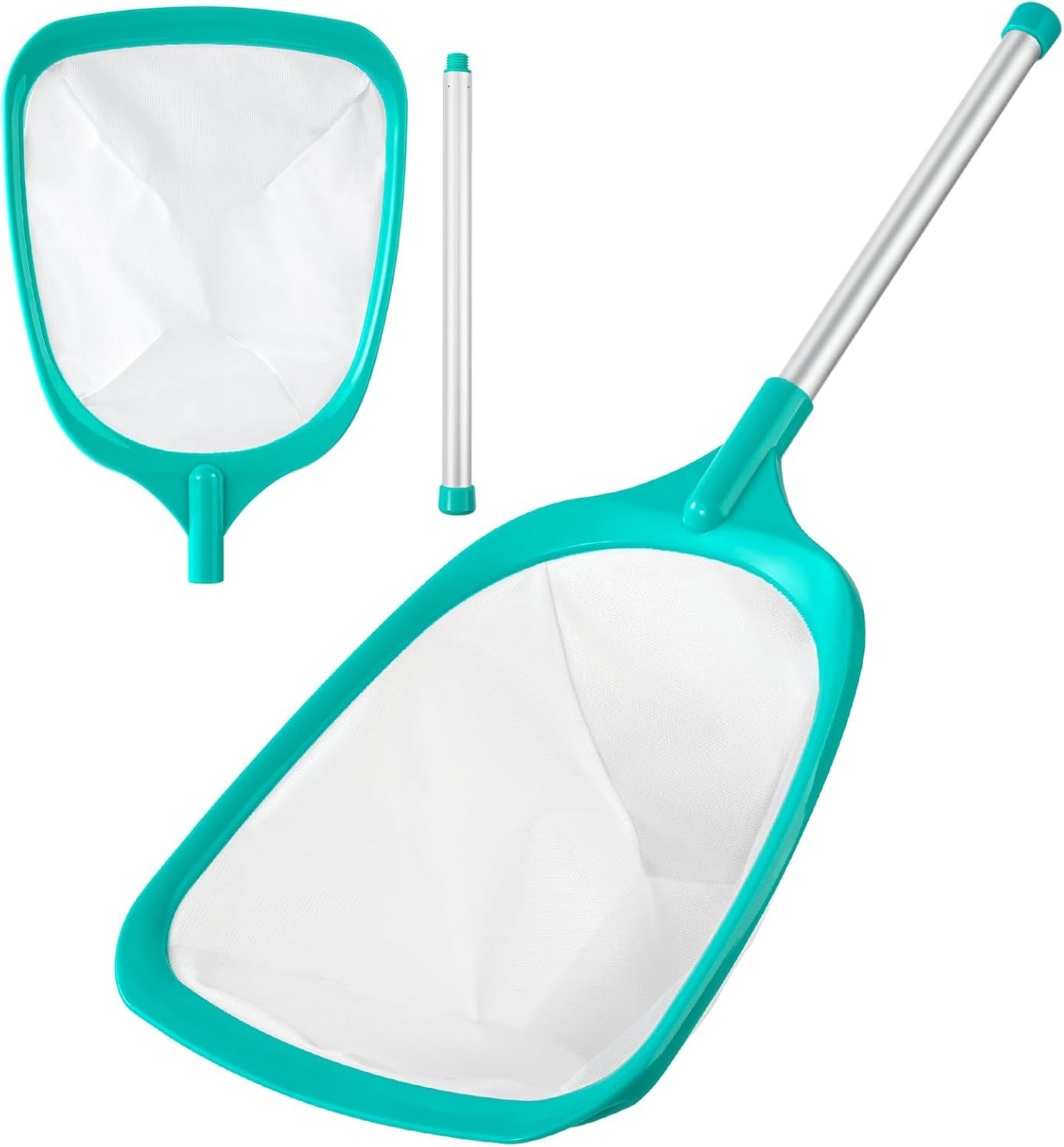 Pool Skimmer Net with Reinforced Frame and Ultra Fine Mesh for Leaf and Debris