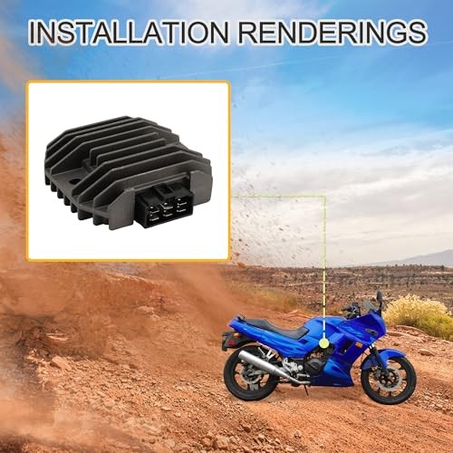 Motorcycle DC 12V 6 Pin Voltage Regulator Rectifier Replacement for