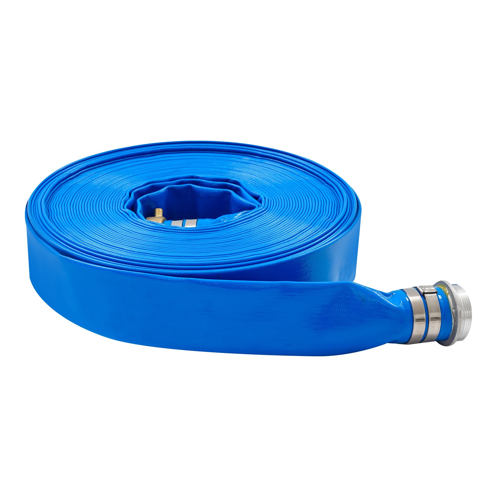 2&Prime; x 100 ft Lay Flat Water Discharge Hose Backwash Hose for Swimming Pools