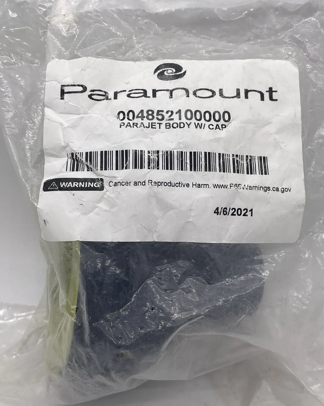 Paramount ParaJet Body w/ Cap 004852100000 BLACK & GREEN **NEW**