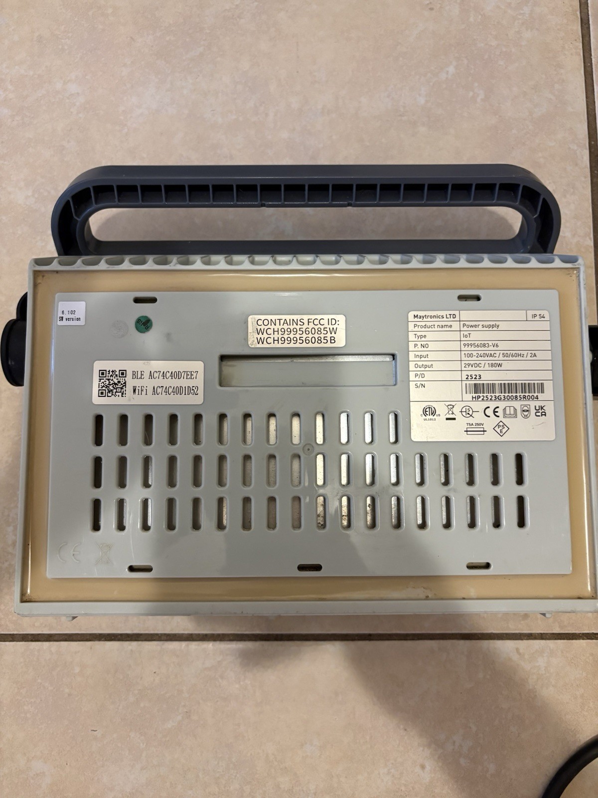 Dolphin Maytronics OEM Power Supply 99956083‑V6 Wi‑Fi for Robotic Pool Cleaner