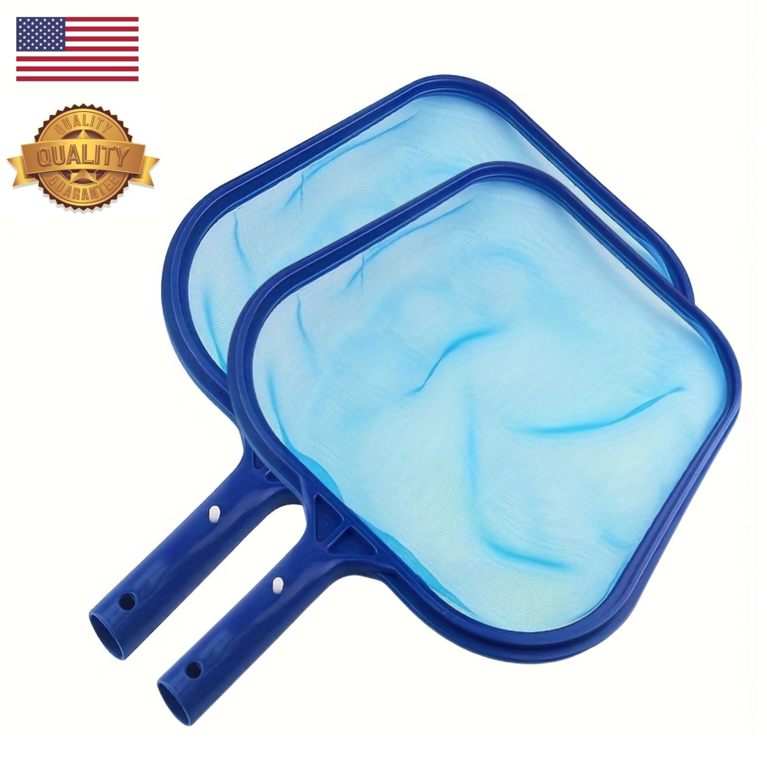 Handheld Pool Skimmer Leaf Rake Net Cleaning Swimming Pool Fine Mesh Netting
