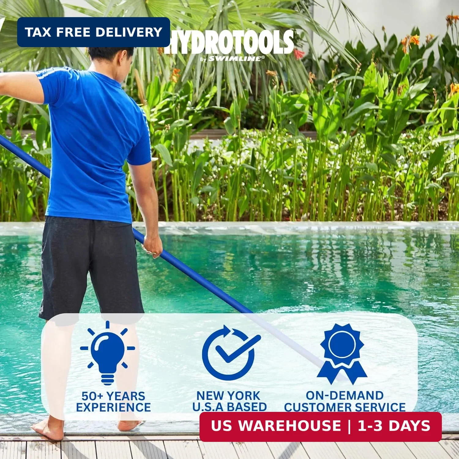 SWIMLINE HYDROTOOLS Standard Swimming Pool Vacuum Hose 1.25&Prime; X 18&prime; For Inground