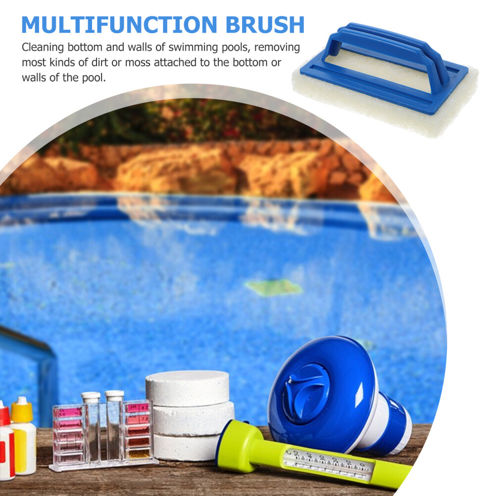 Pool Scrub Brush Pool Scrubber Brush Tile Wall Scrubber Pool Sponge Brush