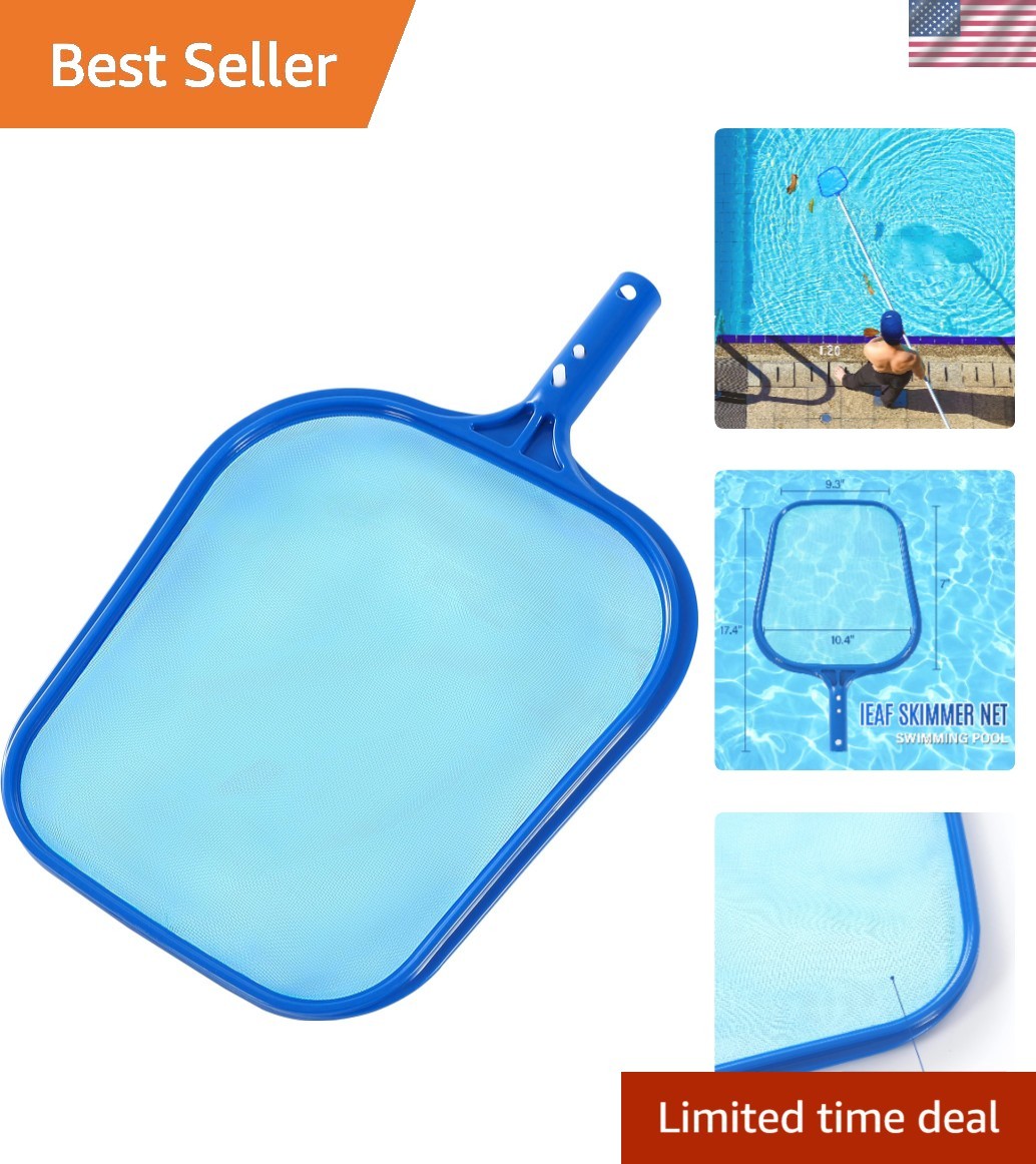Pool Skimmer Net with Sturdy Plastic Frame – Easy Clean for Spas & Pools