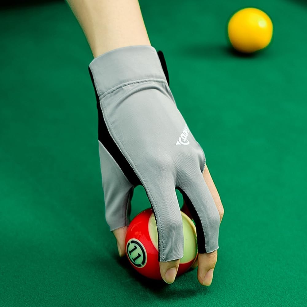 Pool Glove Left Hand, Billiards Glove, Billiard Pool Gloves for Left Hand 3 Fing