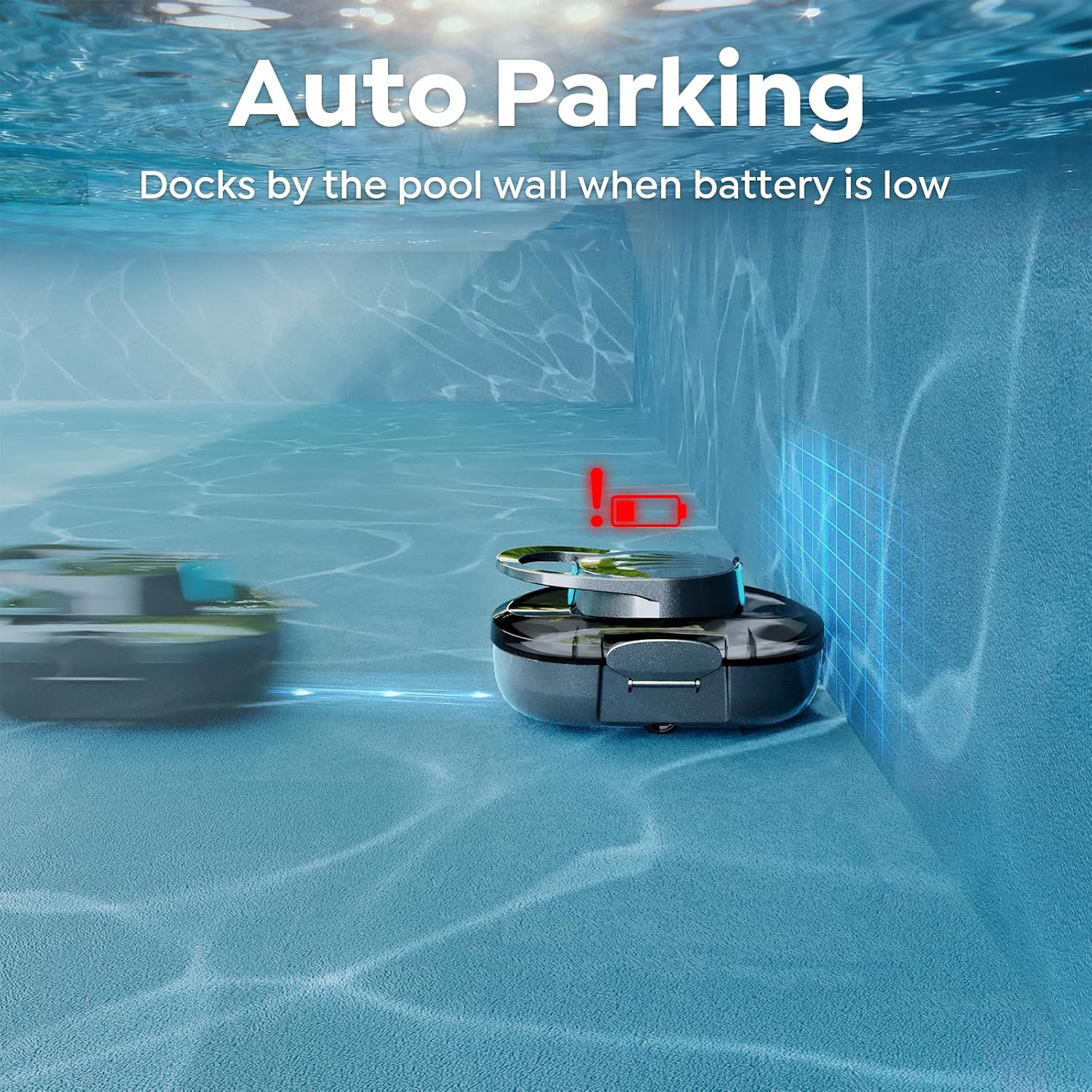 S1 Pro Cordless Robotic Pool Cleaner, 130-Min Runtime, Cleans Up to 1,292 Sq.Ft,