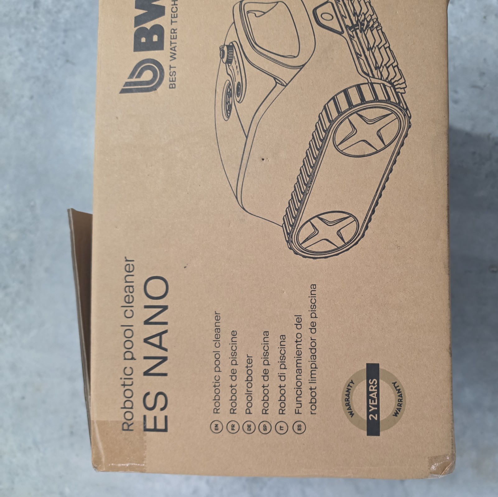 BWT ES Nano Cordless Robotic Pool Cleaner,Floor, Walls 2.5 Hours 3500 GPH