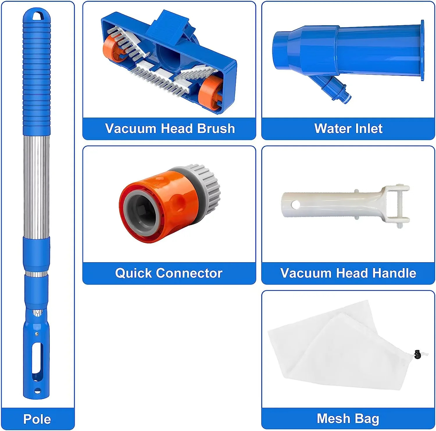 40 Inch Portable Underwater Pool Vacuum Cleaner