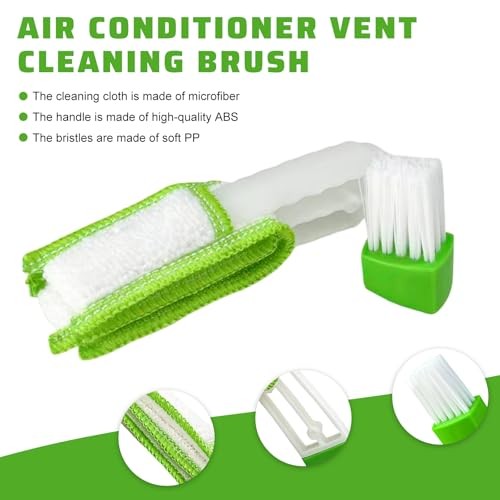 3PCS Mini Duster for Car Air Vent, 3 Arms Automotive Air Conditioner Cleaning
