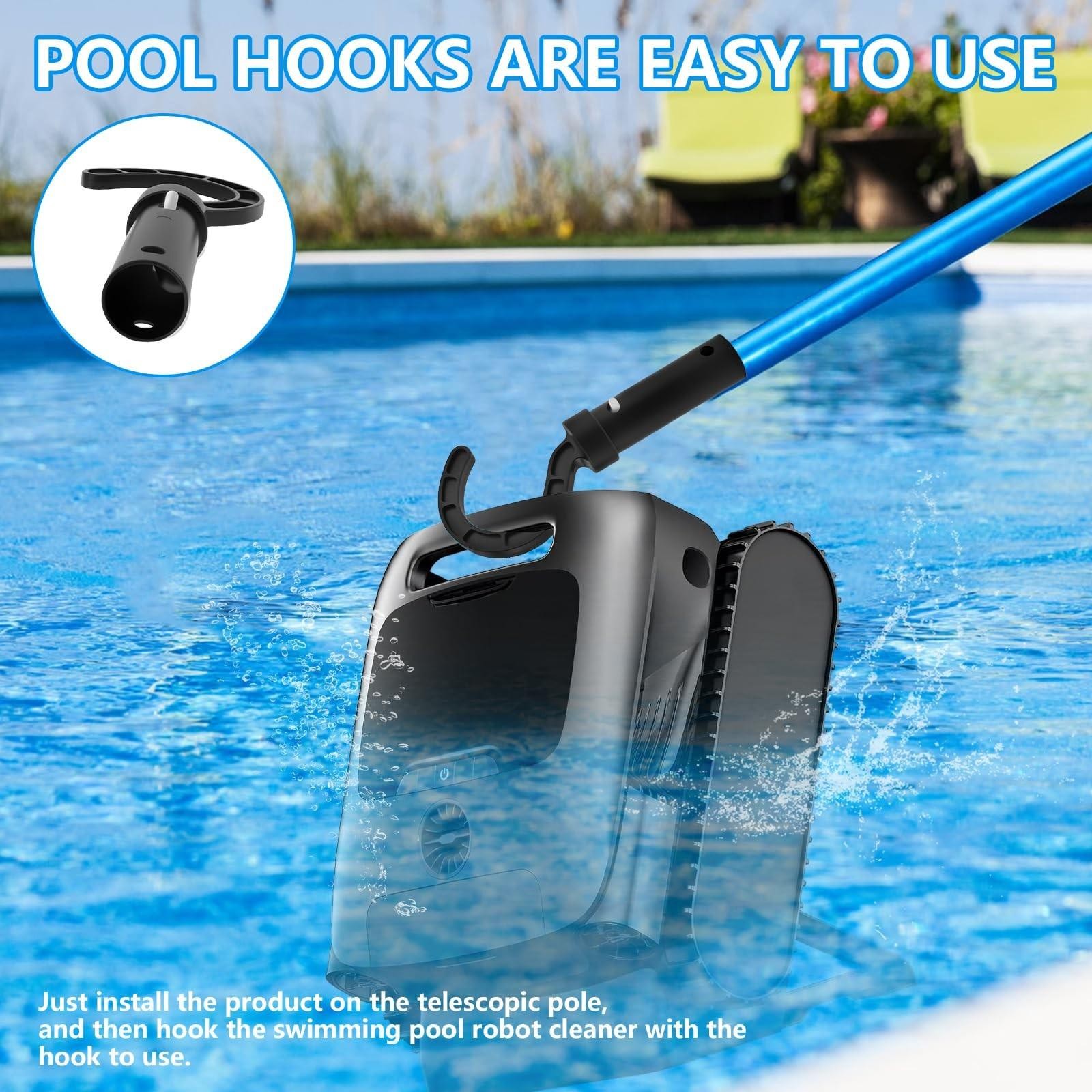 4 Pack Hook for Robotic Pool Cleaner – Universal Pool Hooks for Poles Compatible